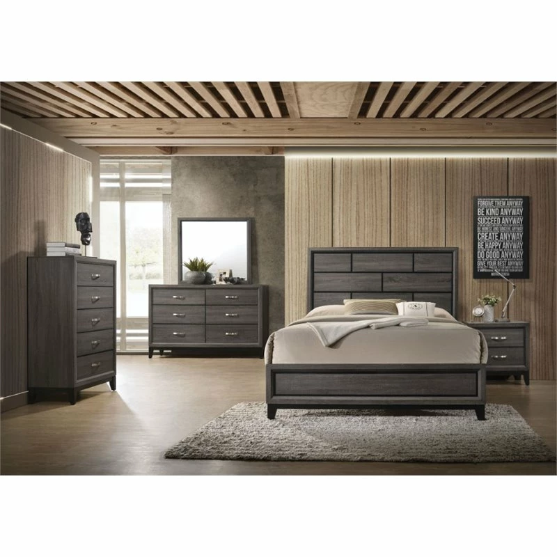 Best reviews of 🤩 Bowery Hill Metal And Wood Bedroom 👗 Dresser In Weathered Gray 😉 - Image 7