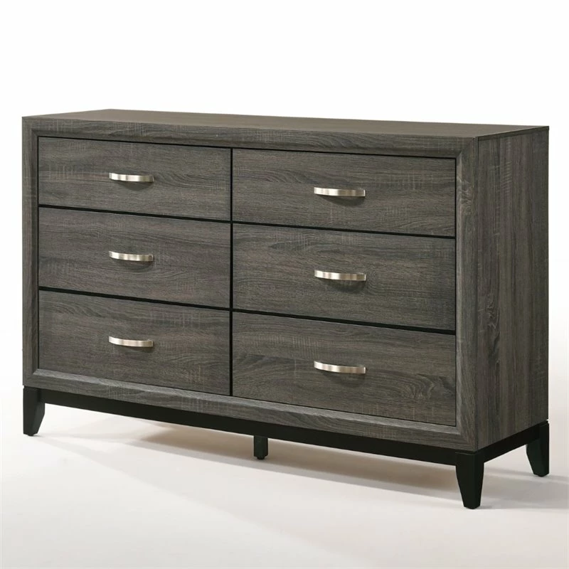 Best reviews of 🤩 Bowery Hill Metal And Wood Bedroom 👗 Dresser In Weathered Gray 😉