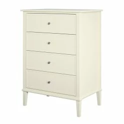 Best Pirce 😀 Bowery Hill 4 Drawer 👗 Dresser In Soft White 👍