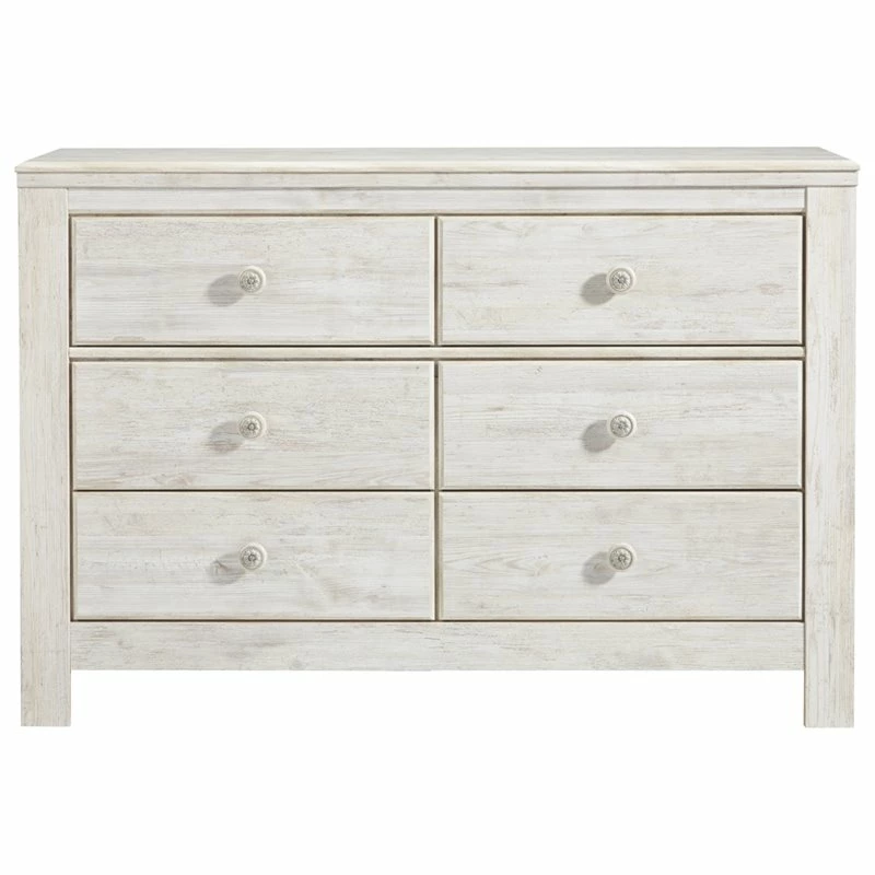 Coupon 🎁 Bowery Hill 6 Drawer 👗 Dresser In Whitewash ✨ - Image 4