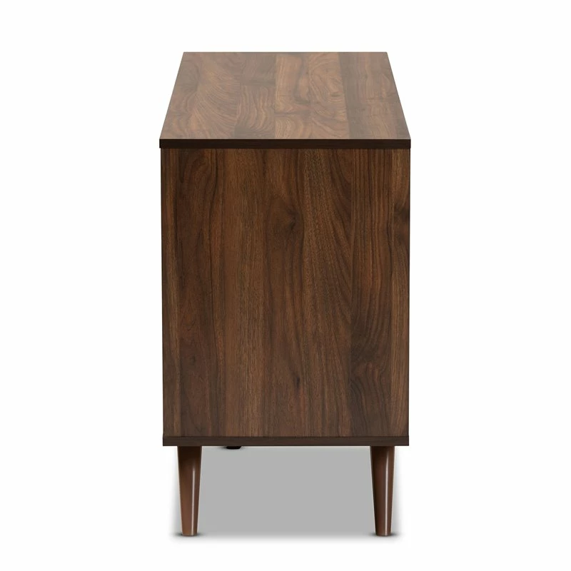 Outlet ๐ฅฐ Bowery Hill Gray And Walnut Finished Wood 6-Drawer Bedroom ๐ Dresser ๐ - Image 4