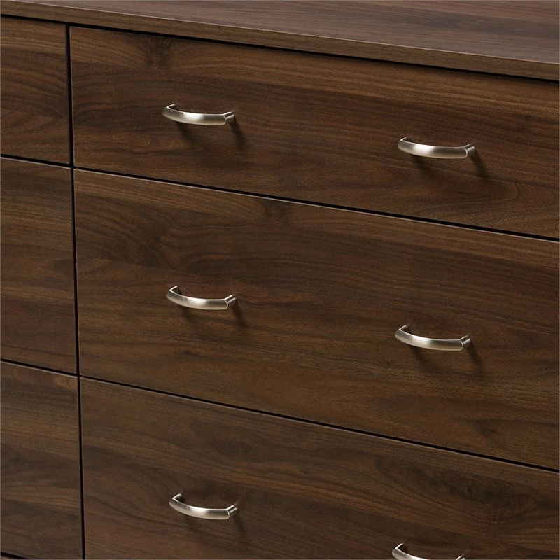 Best Pirce ⌛ Bowery Hill 6 Drawer Double 👗 Dresser In Walnut Brown 🎉 - Image 6