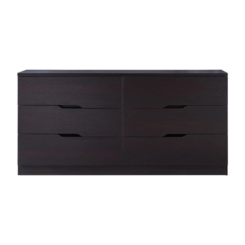 Flash Sale ⌛ Bowery Hill Contemporary Wood 👗 Dresser In Cappuccino ⌛