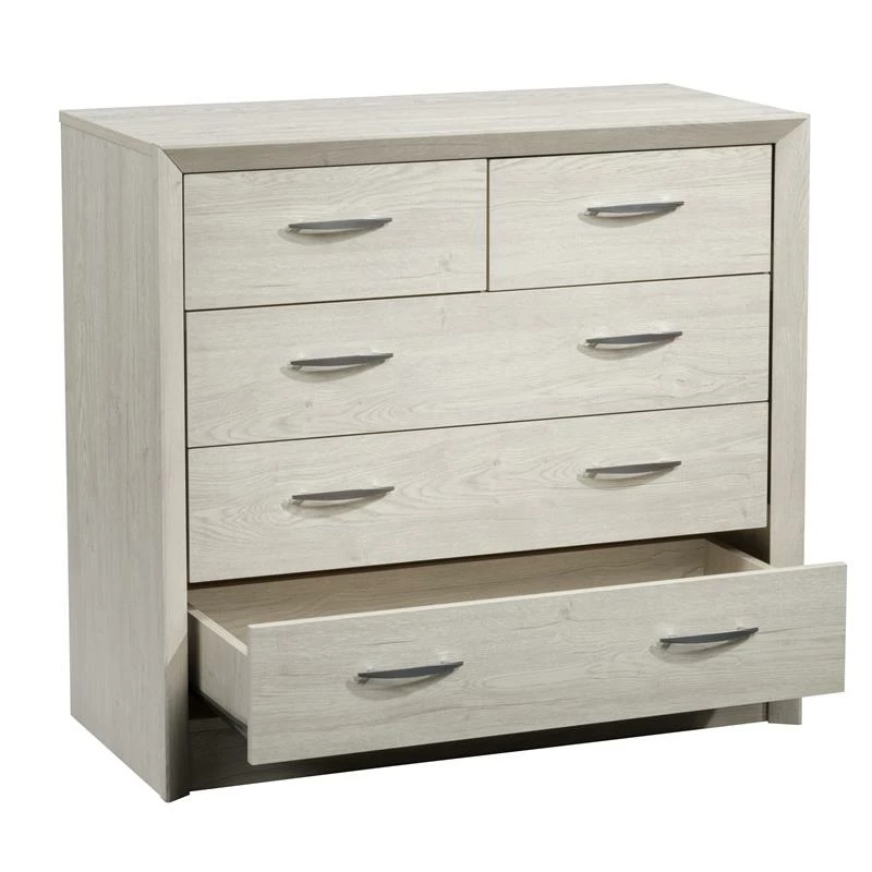 Deals 😀 Bowery Hill 5 Drawer 👗 Dresser In White 🔥 - Image 4