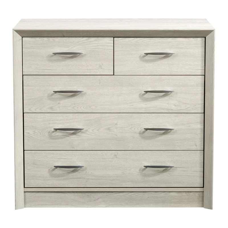 Deals 😀 Bowery Hill 5 Drawer 👗 Dresser In White 🔥 - Image 2