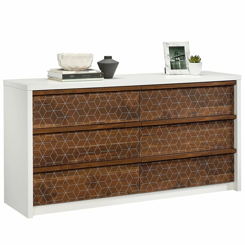 Top 10 ๐ Pemberly Row 6 Drawer Double ๐ Dresser In Soft White And Walnut ๐งจ - Image 3