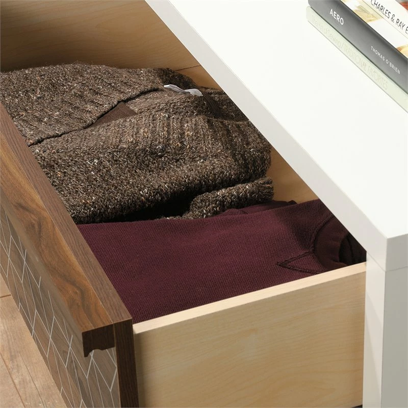 Top 10 ๐ Pemberly Row 6 Drawer Double ๐ Dresser In Soft White And Walnut ๐งจ - Image 6