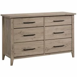 Best Pirce 💯 Pemberly Row Wood 6-Drawer Bedroom 👗 Dresser In Laurel Oak ✔️