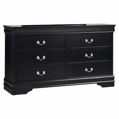 Cheap ๐ Pemberly Row Traditional 6-Drawer Wood Bedroom ๐ Dresser In Black ๐ฅ