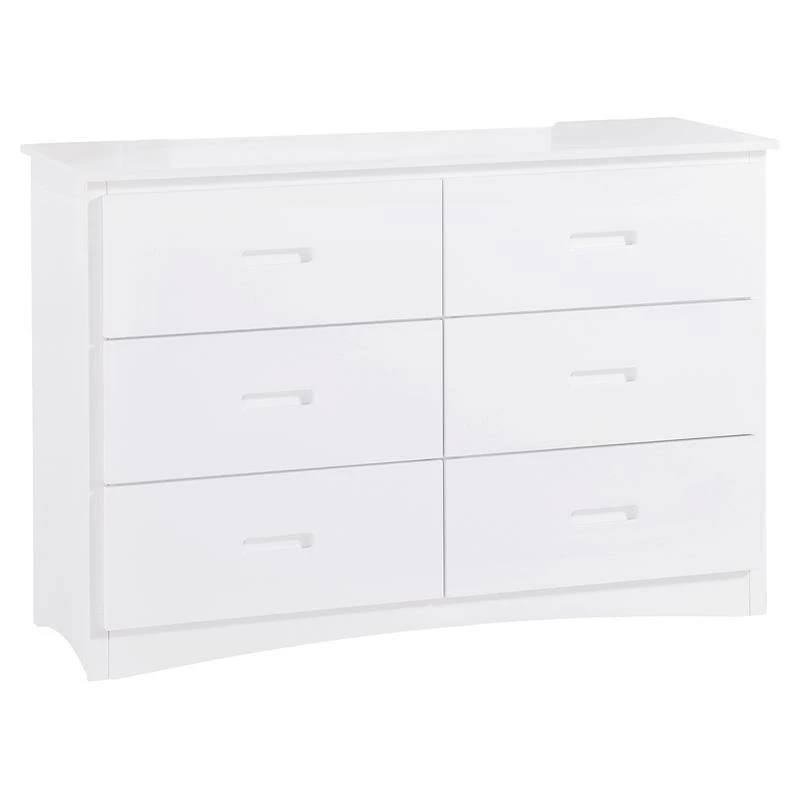 New ✔️ Pemberly Row 48-inch 6 Drawers Transitional Wood 👗 Dresser In White 🤩