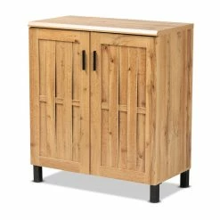 Flash Sale 💯 Baxton Studio Excel Oak Brown Finished Wood 2-Door Storage Cabinet 💯