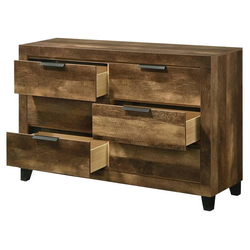 Cheap ๐ ACME Furniture ACME Morales Rectangular Wooden ๐ Dresser With 6 Drawers In Rustic Oak ๐ - Image 6
