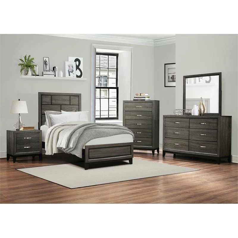 Best reviews of โญ Pemberly Row 58-inch 6 Fixed Drawers Modern Wood ๐ Dresser In Gray โค๏ธ - Image 2