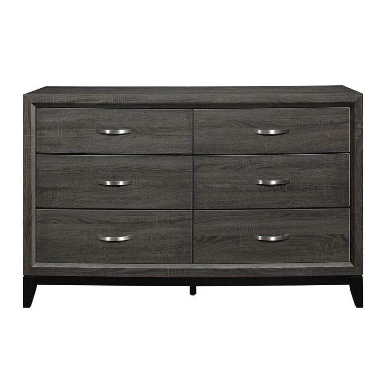 Best reviews of โญ Pemberly Row 58-inch 6 Fixed Drawers Modern Wood ๐ Dresser In Gray โค๏ธ - Image 3