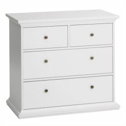 Best Pirce โ๏ธ Allora Contemporary 4 Drawer Chest In White โจ