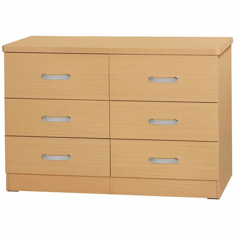 Cheap ๐ฅฐ Better Home Products Megan Wooden 6 Drawer Double ๐ Dresser In Beech ๐งจ - Image 2