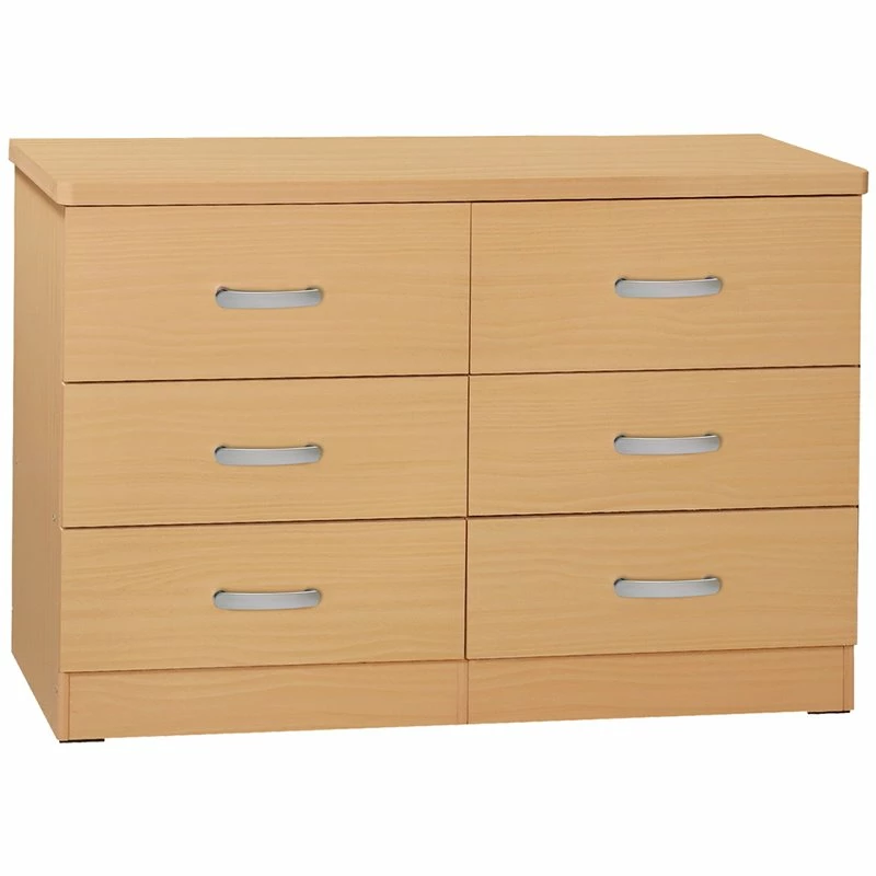 Cheap ๐ฅฐ Better Home Products Megan Wooden 6 Drawer Double ๐ Dresser In Beech ๐งจ