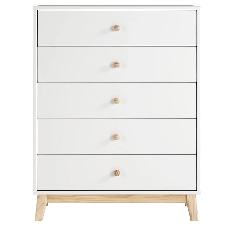 Flash Sale 🎉 Alaterre Furniture MOD 35"W 5-Drawer White Wood Chest 🎉