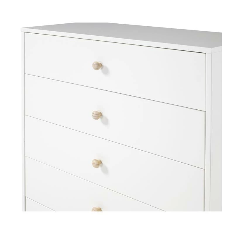 Flash Sale 🎉 Alaterre Furniture MOD 35"W 5-Drawer White Wood Chest 🎉 - Image 7