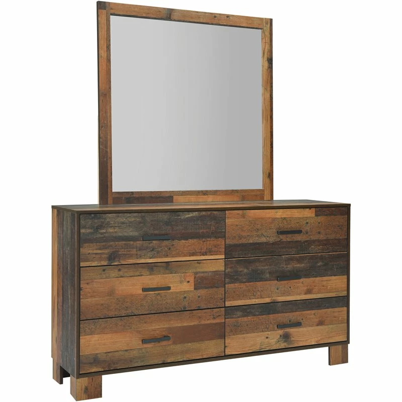 Coupon 💯 Coaster Sidney 6 Drawer 👗 Dresser In Rustic Pine 🥰 - Image 2