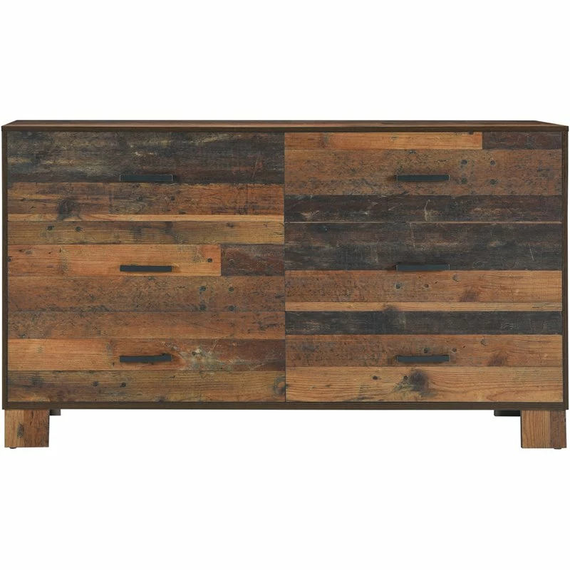 Coupon 💯 Coaster Sidney 6 Drawer 👗 Dresser In Rustic Pine 🥰 - Image 3