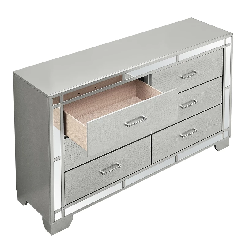 Best reviews of 😍 Glory Furniture 6 Drawer 👗 Dresser Silver Champagne 😍 - Image 4