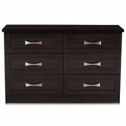 Outlet โ Bowery Hill 6 Drawer Double ๐ Dresser In Dark Brown โ
