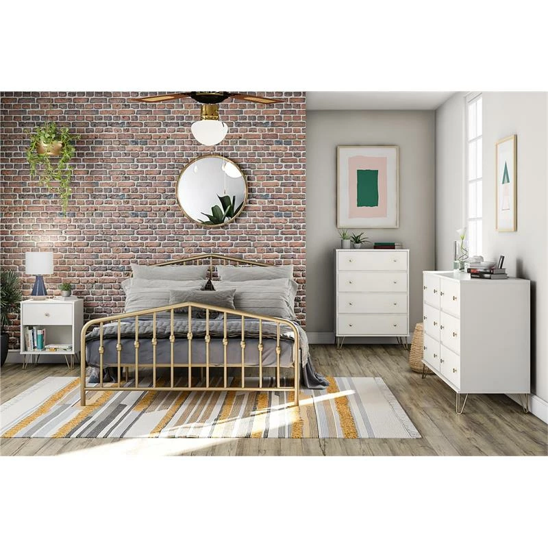 Discount ๐งจ Ameriwood Home Novogratz Finley Contemporary Engineered Wood 6 Drawer ๐ Dresser In White ๐ - Image 3