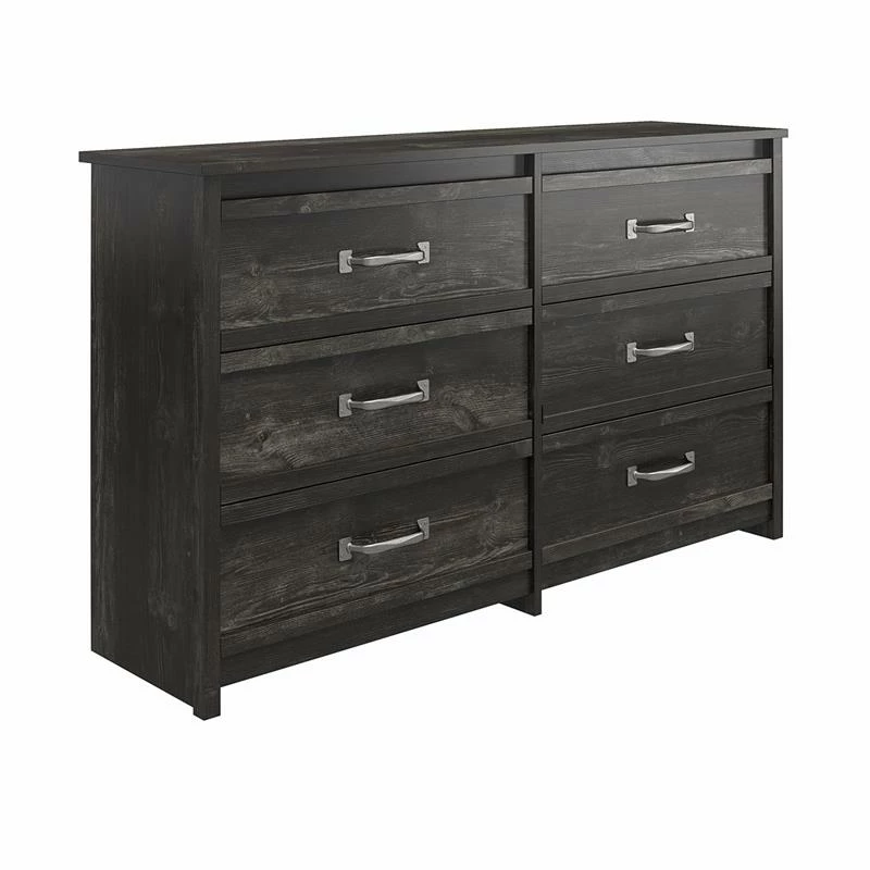Cheapest ✔️ Ameriwood Home Draven 6 Drawer 👗 Dresser In Black Oak 🤩 - Image 7