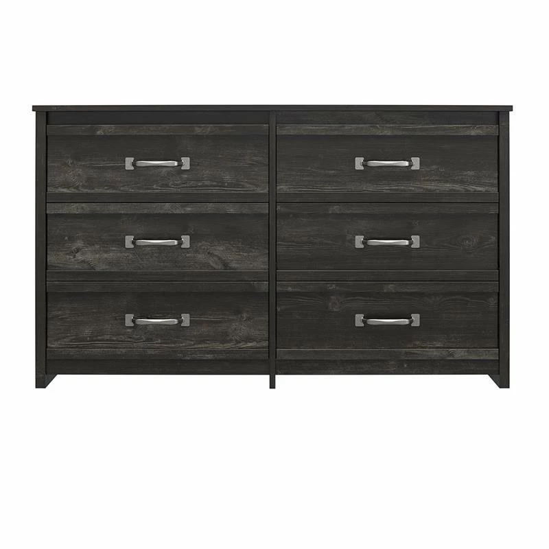Cheapest ✔️ Ameriwood Home Draven 6 Drawer 👗 Dresser In Black Oak 🤩 - Image 8
