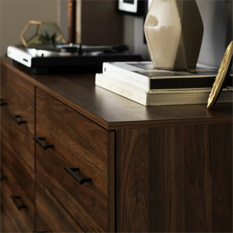 Best deal โค๏ธ Walker Edison Savanna Modern Wood 6-Drawer ๐ Dresser In Dark Walnut ๐ - Image 11