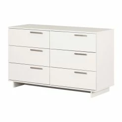 Hot Sale ๐ Cavalleri 6-Drawer Double ๐ Dresser Pure White South Shore ๐