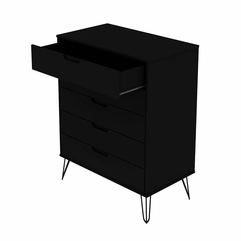 Best deal ๐ Manhattan Comfort Rockefeller Wood Tall 5-Drawer ๐ Dresser In Black โค๏ธ - Image 5