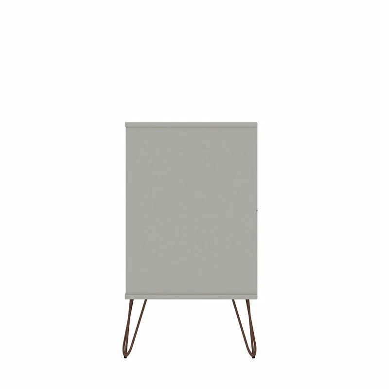 Discount 👍 Manhattan Comfort Rockefeller Wood Double Low 6-Drawer 👗 Dresser In Off White & Nature 😉 - Image 7