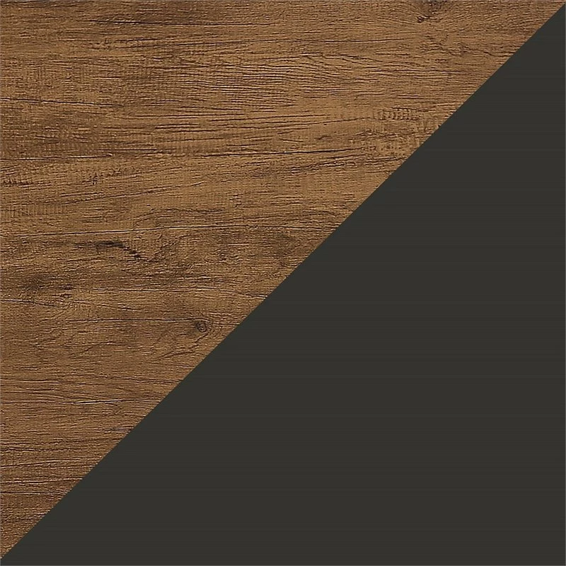 Hot Sale 🌟 Manhattan Comfort Rockefeller Wood Double Low 6-Drawer 👗 Dresser In Nature & Textured Gray 🔔 - Image 3