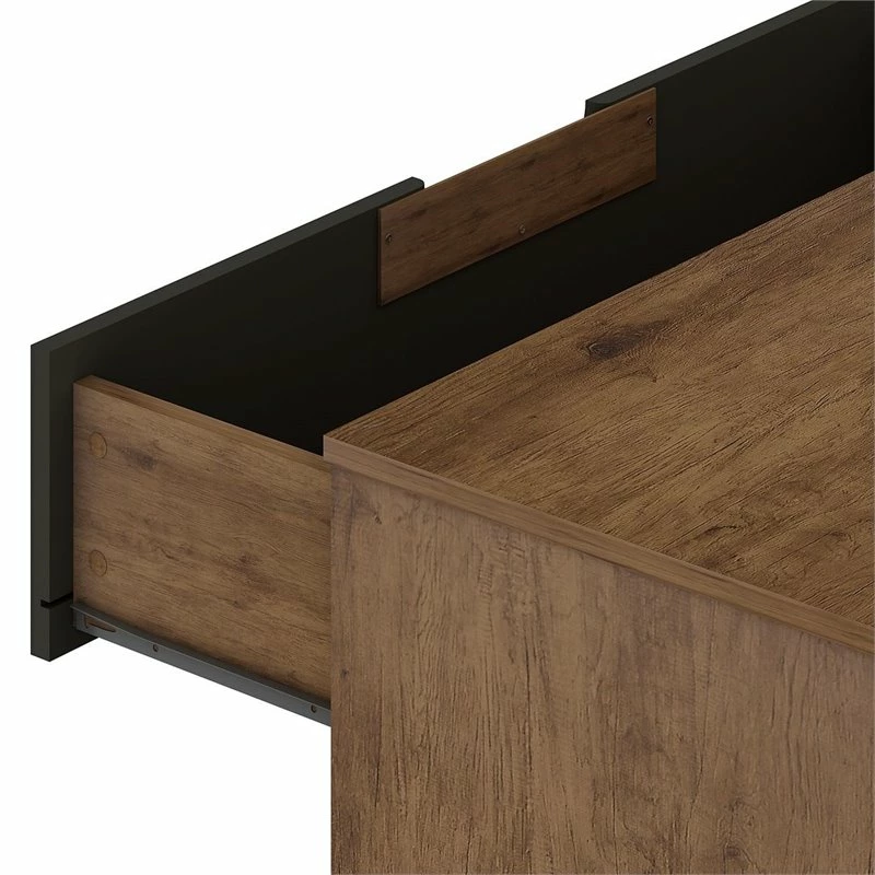 Hot Sale 🌟 Manhattan Comfort Rockefeller Wood Double Low 6-Drawer 👗 Dresser In Nature & Textured Gray 🔔 - Image 8