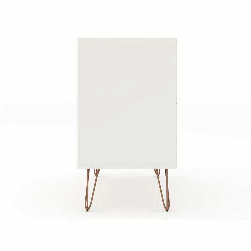 New ๐ฅ Manhattan Comfort Rockefeller Wood 2 Pc. 3 Drawer ๐ Dresser Set In White ๐ - Image 10