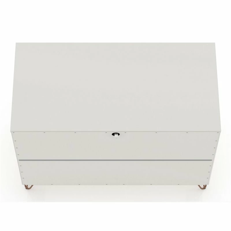 Best deal 😀 Manhattan Comfort Rockefeller Wood 2 Pc. 3 Drawer 👗 Dresser Set In Off White & Nature 🛒 - Image 10