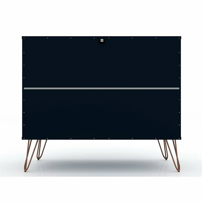 Budget ๐ Manhattan Comfort Rockefeller Wood 2 Pc. 3 Drawer ๐ Dresser Set In Tatiana Midnight Blue โ๏ธ - Image 7