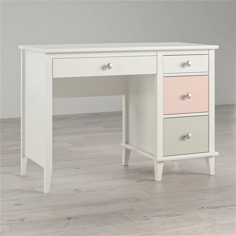 Best Pirce 🔔 Home Square 2-Piece Set With 3-Drawer 👗 Dresser And Desk Peach And Taupe Drawers ⌛ - Image 17