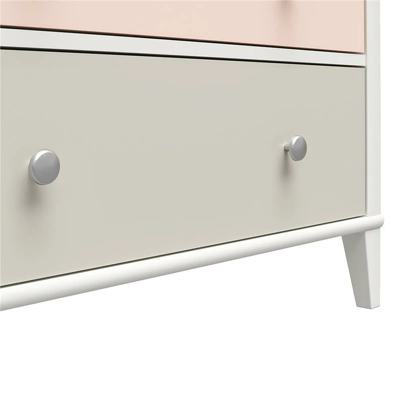 Best Pirce 🔔 Home Square 2-Piece Set With 3-Drawer 👗 Dresser And Desk Peach And Taupe Drawers ⌛ - Image 7