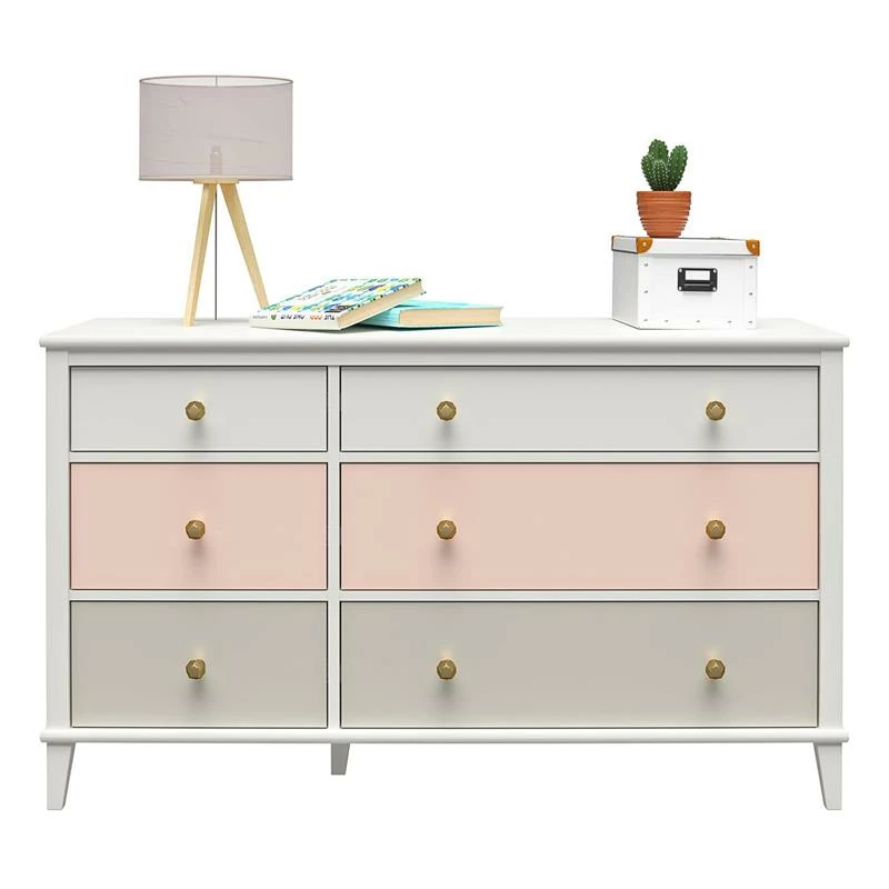 Best deal ๐ Home Square 2-Piece Furniture Set With 6-Drawer ๐ Dresser And Nighstand In Peach ๐ - Image 12
