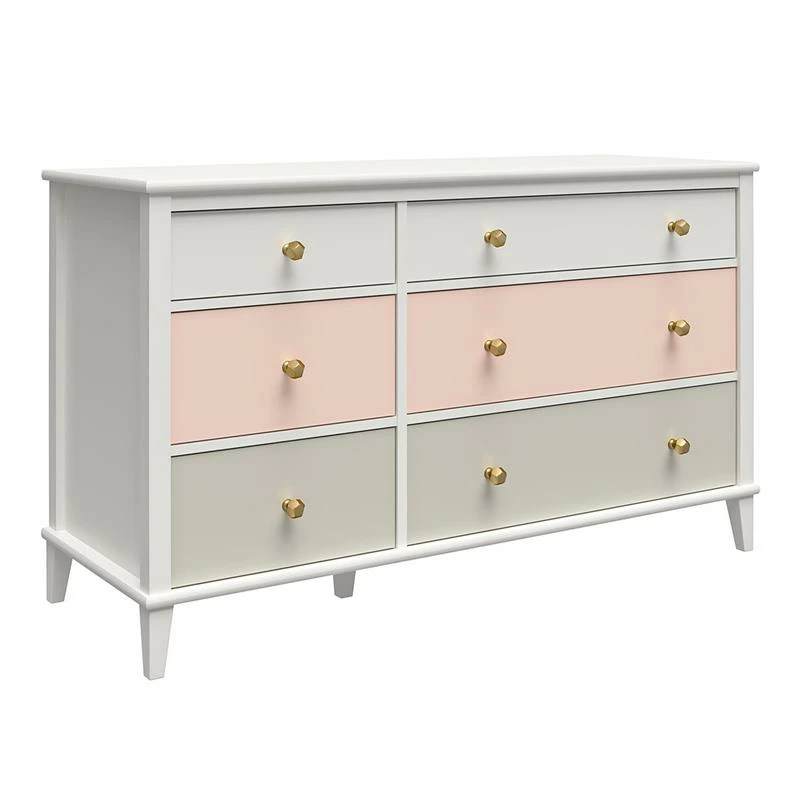 Best deal ๐ Home Square 2-Piece Furniture Set With 6-Drawer ๐ Dresser And Nighstand In Peach ๐ - Image 15