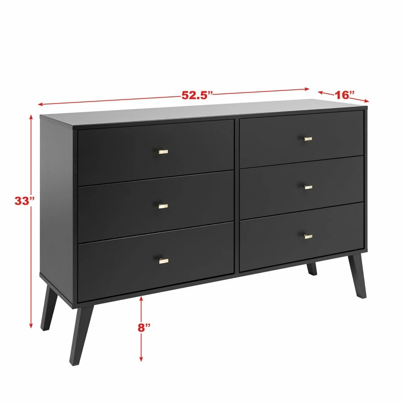Best Pirce 🔥 Home Square 2-Piece Set With 2-Drawer Tall Nightstand & 6-Drawer Double 👗 Dresser 🌟 - Image 12