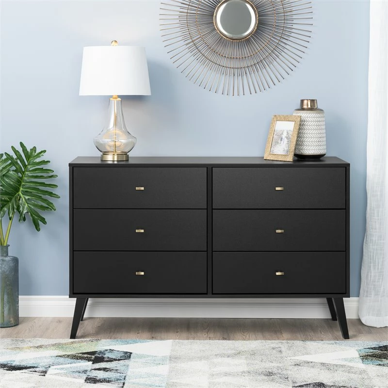 Best Pirce 🔥 Home Square 2-Piece Set With 2-Drawer Tall Nightstand & 6-Drawer Double 👗 Dresser 🌟 - Image 19