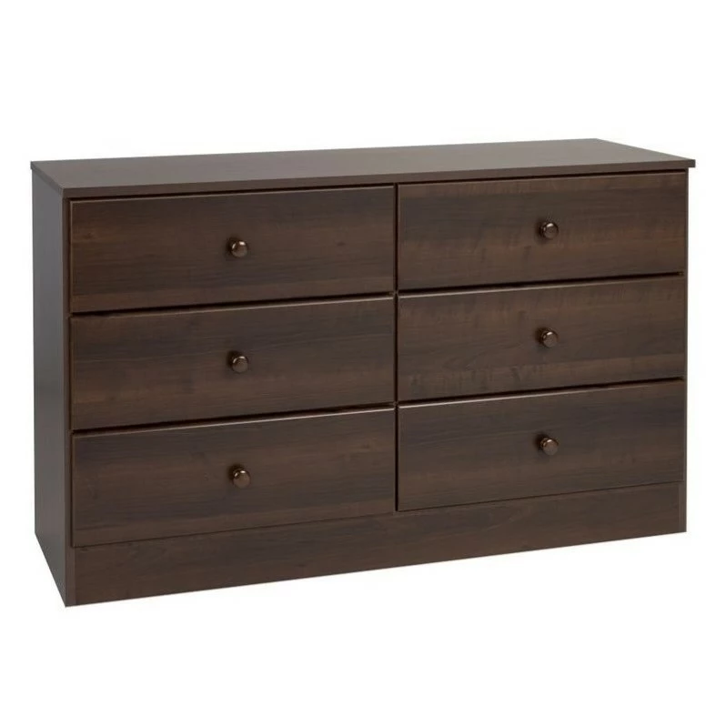 Best Pirce 🛒 Home Square 2-Piece Set With 6-Drawer Double 👗 Dresser 4-Drawer Chest In Espresso 🛒 - Image 7