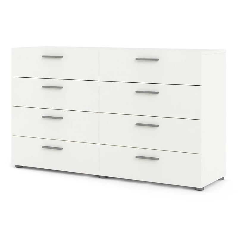Hot Sale 👏 Tvilum Austin 8 Drawer Double 👗 Dresser In White Woodgrain ❤️ - Image 3