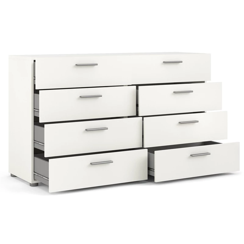 Hot Sale 👏 Tvilum Austin 8 Drawer Double 👗 Dresser In White Woodgrain ❤️ - Image 4