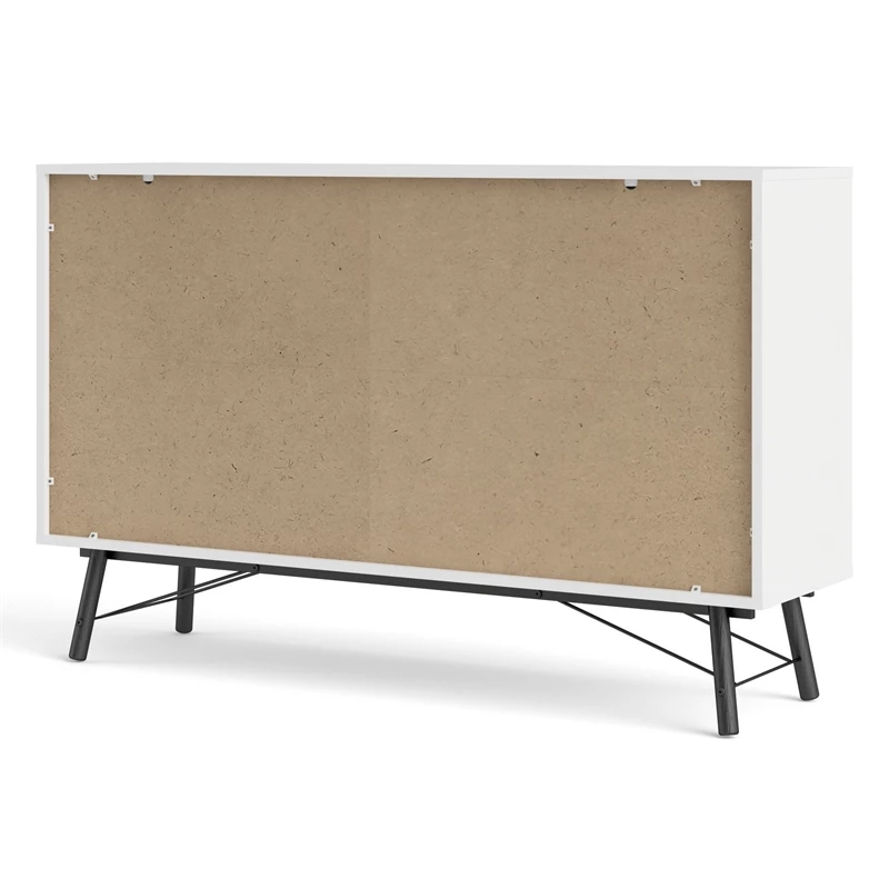 Best Sale 🛒 Tvilum Ry 6 Drawer Double 👗 Dresser In White Matte And Black ✔️ - Image 8