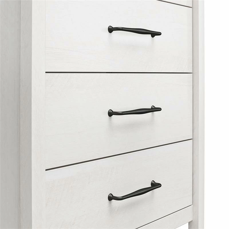 Discount 🤩 Ameriwood Home Augusta 5 Drawer Tall 👗 Dresser With Easy Assembly In Ivory Oak 🎁 - Image 10